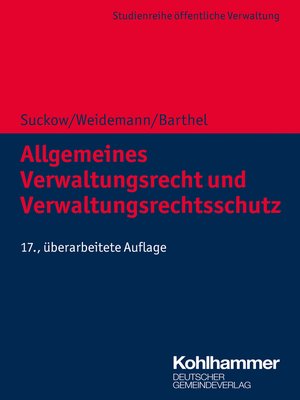 cover image of Allgemeines Verwaltungsrecht und Verwaltungsrechtsschutz